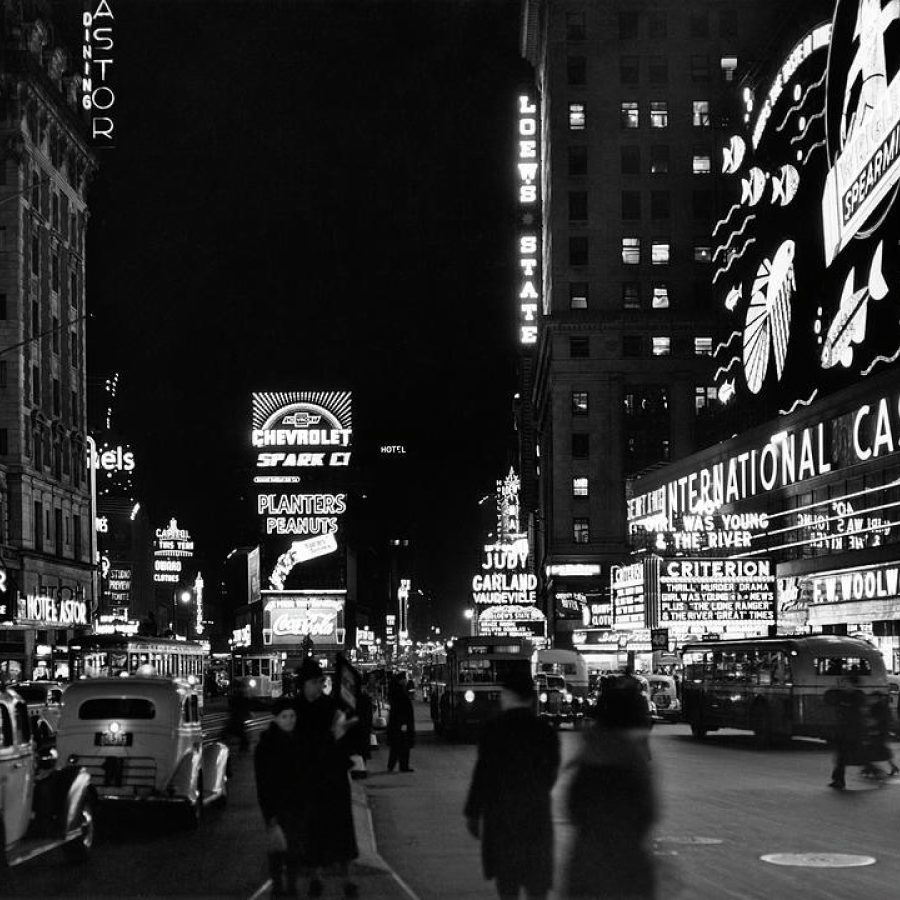 1930s broadway looking north from 44th vintage images